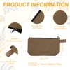 Unique Bargains Canvas Plain Zipper Toiletry Makeup Organizing Bags 8 Pcs - 2 of 4