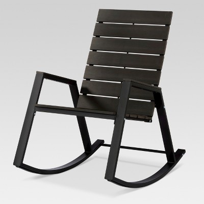 bryant faux wood patio rocking chair black - project 62™ : target