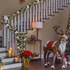 6FT Gold Christmas Rattan Garland with 20 LED Lights, 8 Modes, Outdoor & Indoor Holiday Vine Decor - 3 of 4