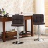 NicBex Set of 2 Bar Stools for Kitchen Island,Adjustable Faux Leather Counter Bar Stools with Metal Frame,Bar Chairs for Dining Rooms,Kitchens - 2 of 4