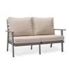 Leisuremod Walbrooke Modern 3 Piece Patio Set with Grey Aluminum Frame - 4 of 4