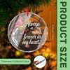 Christmas Ornament 2025 Remembrance Ornament for Loss of Loved One Forever in My Heart Bereavement Gift Sympathy Keepsake - 2 of 4