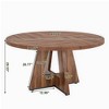 NicBex 47.24" Round Dining Table Modern Center Table with Wood Tabletop for Living Room & Balcony - 3 of 4