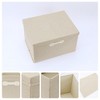 REGALWOVEN Collapsible Fabric Storage Bin with Lid and Handle for Shelves Closet 2 Pcs - 2 of 4