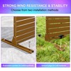 Dovelina Metal Outdoor Privacy Screen Freestanding Patio Decorative Screen (Set of 2) - 4 of 4