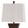 Asher Linear Embossed Resin Table Lamp Dark Brown - StyleCraft: Modern Adjustable 3-Way Lighting for Nightstand - 2 of 3