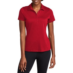 Mafoose Women's Short Sleeve Moisture-Wicking PosiCharge Strive Soft Polo T-shirt - 1 of 4