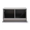 Wood Toy Storage Cubby and Kids' Bookcase Gray - Humble Crew: Toy Organizer, MDF Frame, Open Shelf, 2+ Years - 2 of 4