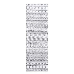 COZONY Chenille Carpet Mat Rug, Modern Striped Washable Non-Slip Area Rug for Living Room Bedroom Dining Room - 1 of 4