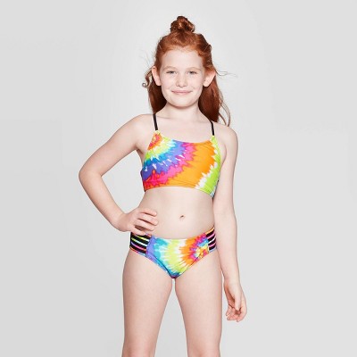 girls tie dye swimsuit