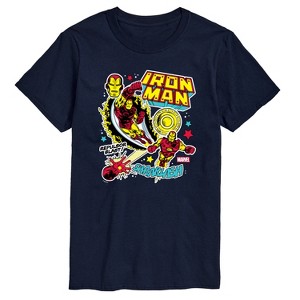 Men's - Marvel - Iron Man Sticker Style Short Sleeve Graphic T-Shirt - 1 of 4