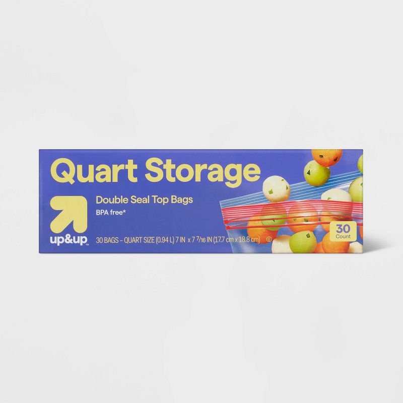Quart Storage Bags - up & up™, 1 of 4