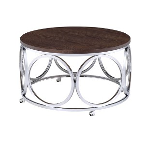 Jayme Round Coffee Table Brown - Picket House Furnishings