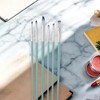 Unique Bargains Paint Brush Setfor Gouache Nylon Bristles with Aluminum Collar and Plastic Handle 6 Pcs - 2 of 3