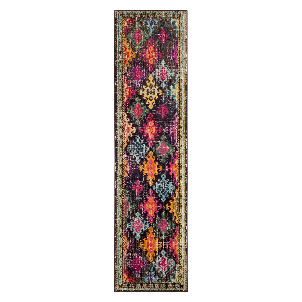 2'2inx6' Runner Medallion Brown - Safavieh