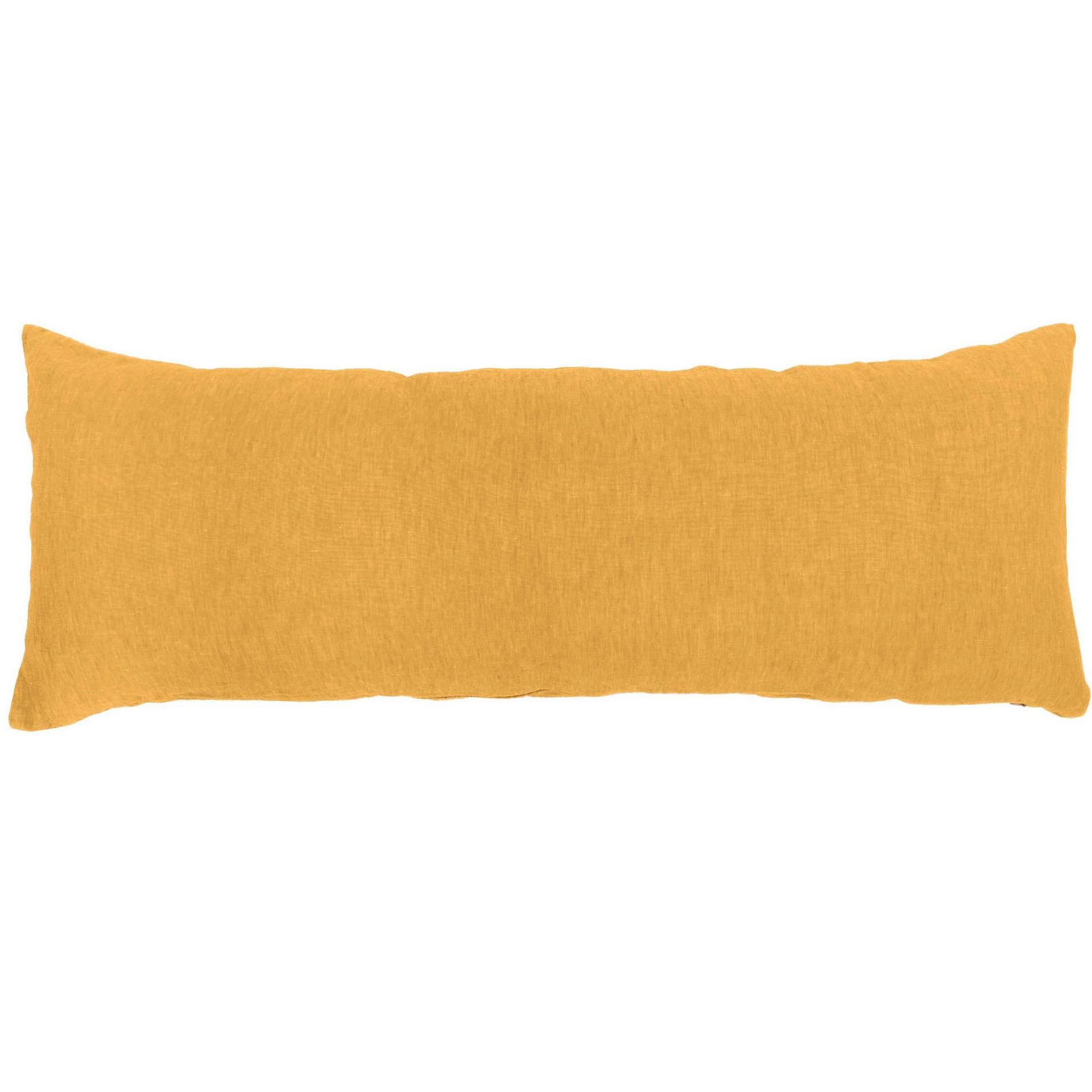French Linen Body Pillow with removable Sham - Honey | BOKSER HOME
