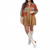 Women's Corduroy Fab Colorblock Tunic Top - umgee - 2 of 4