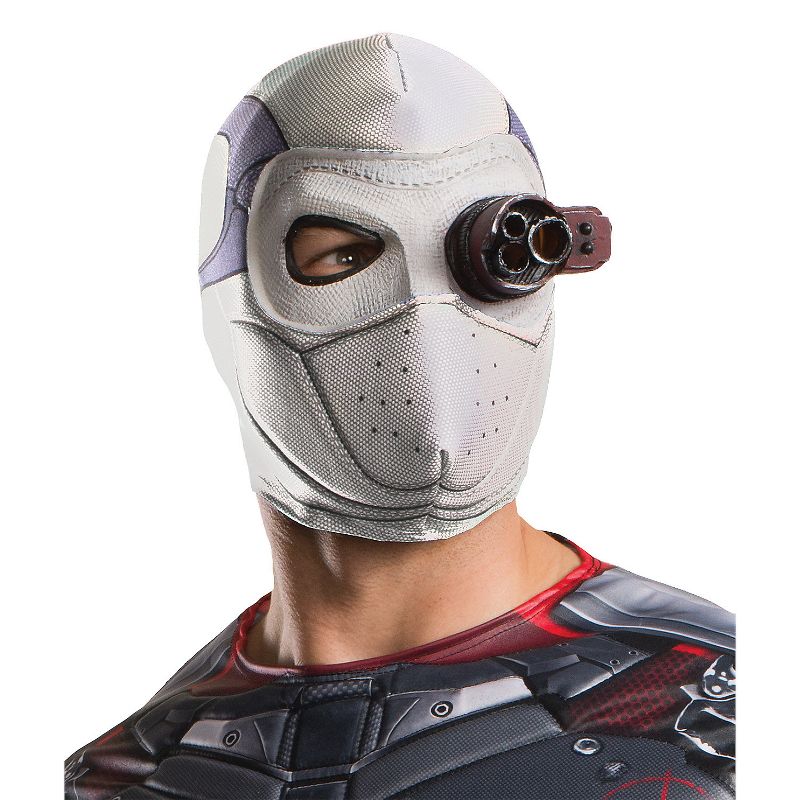 Mens Suicide Squad Deadshot Costume Mask - 14 in x 14 in x 4 in - White, 1 of 2