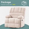Oversized Swivel Rocker Recliner Chair for Living Room for Adults - 3 of 4