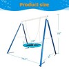 Kids Swing Set, Saucer Swing With Heavy Duty Outdoor A-Frame Metal Swing Stand For Playground Backyard - 4 of 4
