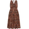 Women's Plus Size Amara Print Maxi Dress - marsala | CITY CHIC - 4 of 4