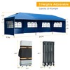Gulches 10x30 Pop Up Canopy with Sidewalls, Heavy Duty Outdoor Party Tent with Wheeled Bag for Patio, Weddings & Backyard Events (Blue) - 2 of 4
