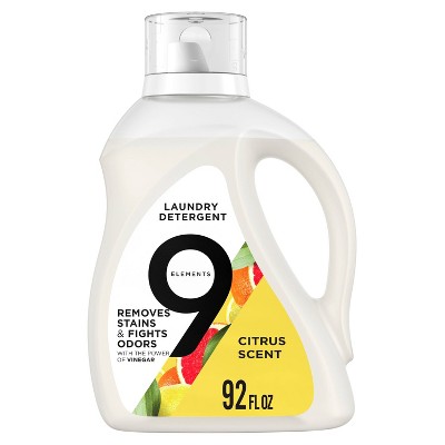 9 Elements Citrus Scent Liquid Laundry Detergent - 92 fl oz