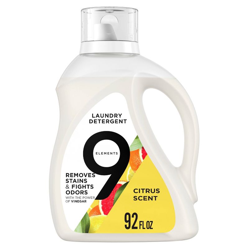 9 Elements Citrus Scent Liquid Laundry Detergent - 92 fl oz, 1 of 8