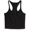 Aeropostale Womens Trimmed V-Neck Cami Tank Top, Black, Small - 2 of 2