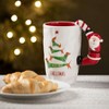 6.25"H Sullivans Santa Handled Christmas Mug Multicolor Indoor Christmas Decor - 3 of 3