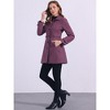INSPIRE CHIC Women's Winter Classic Single Breasted Outwear Overcoat with Pockets - 3 of 4