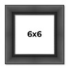 PosterPalooza | Square Refined Black Picture Frame - UV Acrylic, Foam Board Backing, Hanging Hardware - 2 of 4