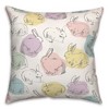 Creative Products Colorful Bunny Pattern 18 x 18 Indoor / Outdoor Pillow - 2 of 3