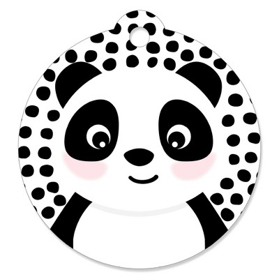 Big Dot of Happiness Party Like a Panda Bear - Baby Shower or Birthday Party Favor Gift Tags (Set of 20)