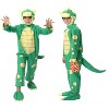 TackView Kids Dinosaur Costume for Halloween Child Dinosaur Dress Up Party, Role Play and Cosplay (Green) - 4 of 4