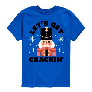 Boys' - Instant Message - Lets Get Crackin Nut Cracker Christmas Short Sleeve Graphic T-Shirt - 1 of 4