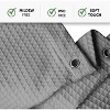 Creative Scents Matte Gray White Waffle Shower Curtain - 2 of 4