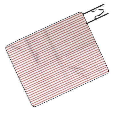 Emanuela Carratoni Old Pink Stripes Picnic Blanket - Deny Designs