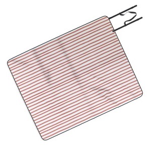 Emanuela Carratoni Old Pink Stripes Picnic Blanket - Deny Designs - 1 of 3