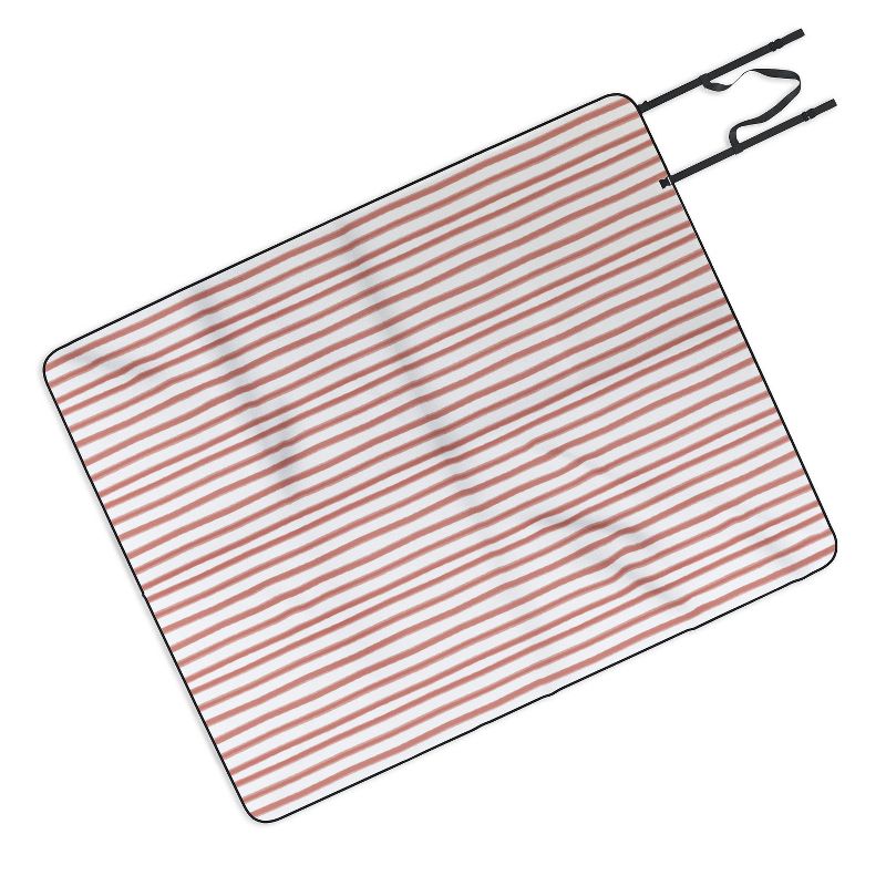 Emanuela Carratoni Old Pink Stripes Picnic Blanket - Deny Designs, 1 of 4