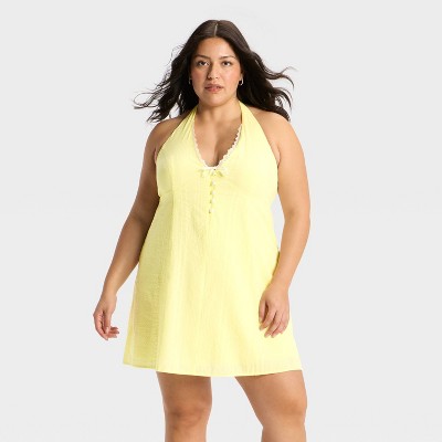 Women's Button-Front Mini Sundress - Wild Fable™