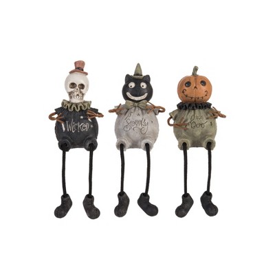 Skeleton/Jack Lantern/Cat Shelf sitter A/3