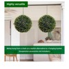 Topiary Balls Artificial Outdoor Set of 2  Faux Topiary Cedar Balls for Home Decor Diameter 48cm Decorative Fruit - 3 of 4