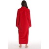 Just Love Womens Plush Zipper Lounger Solid Robe | Long Bathrobe Duster - 3 of 3