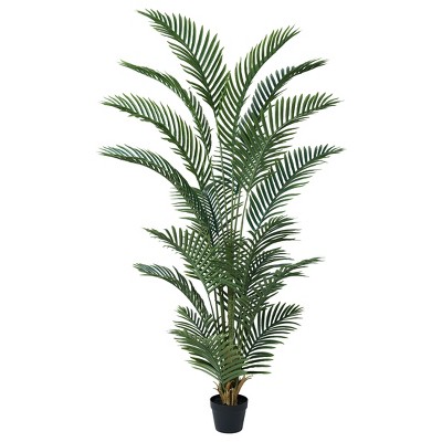 51''/59''/71'' Artificial Palm Plants - Realistic Faux Greenery with Adjustable Branches - Potted Indoor/Outdoor Artificial Plant for Home Decor