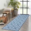 Area Rug Machine Washable Rug Non Slip Non Shedding Large Indoor Carpet Floral Low Pile Foldable Stain Resistant Rugs for Bedroom Living Room - 3 of 4