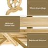 VYNXARIA Outsunny 2-Person Wooden Garden Bench - Rustic Wagon Wheel Design for Outdoor Charm - 2 of 4