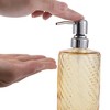 Unique Bargains Elegant Twill Pattern Soap Pump Dispenser for Bathroom 16.9oz 1 Pc - 3 of 4