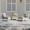 WestinTrends Avalon Outdoor Patio HDPE Loveseat Sofa with Patio Cushions - 2 of 4