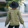 Women's Rainbow Dots Long Sleeve Sweater - Cupshe - 3 of 4